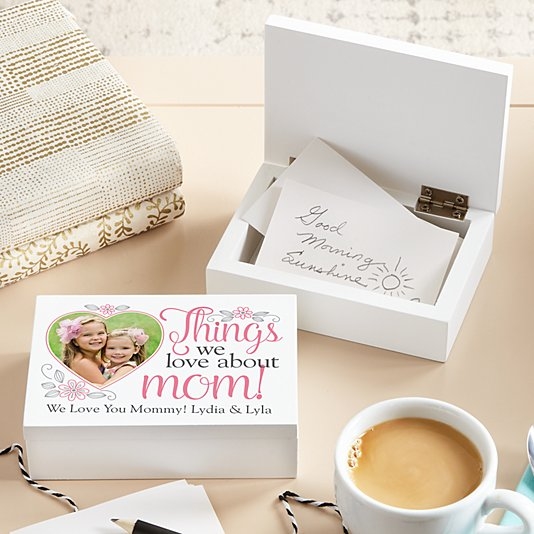 Caja de notas con foto de recuerdo de Things We Love
