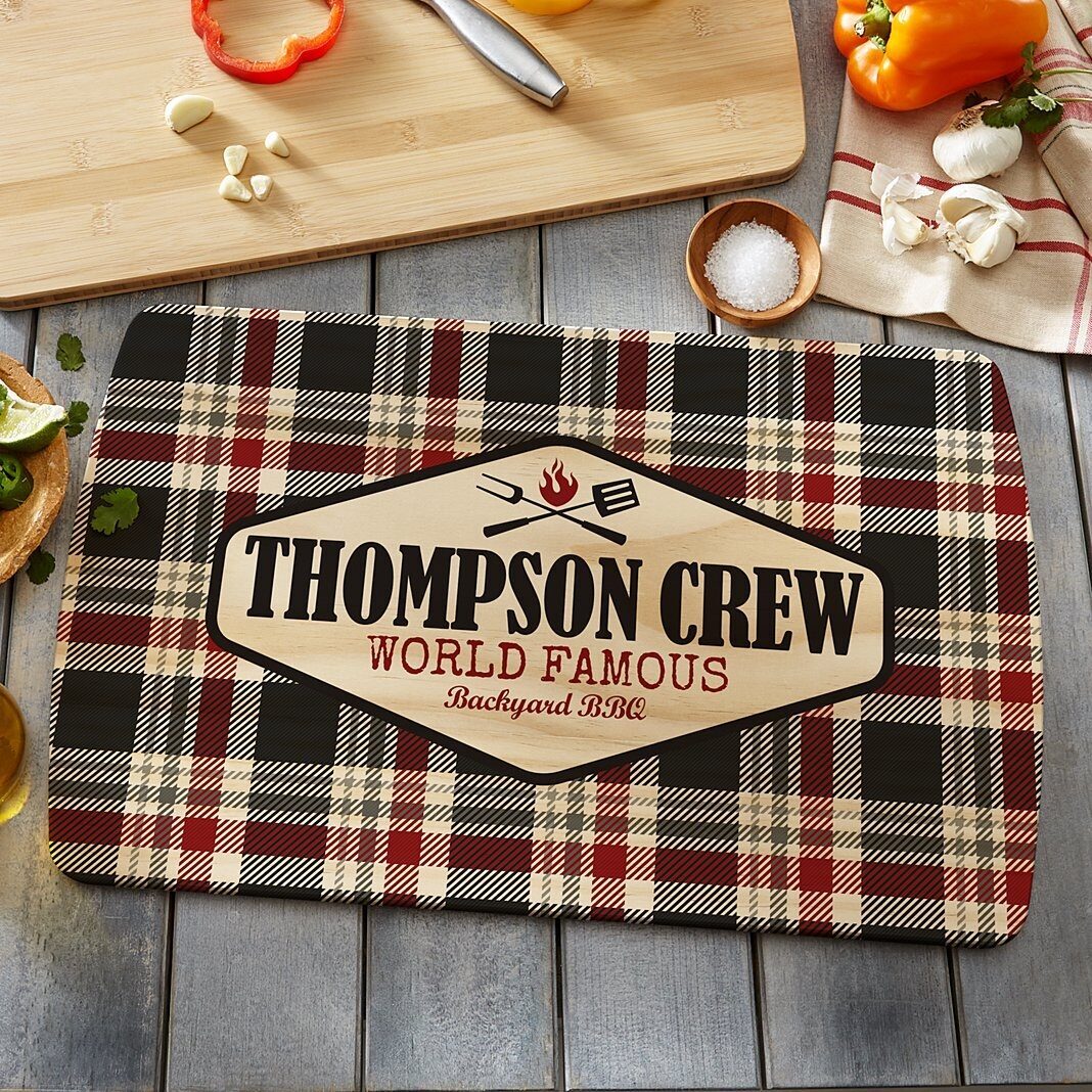 Tabla de cortar de madera BBQ Crew