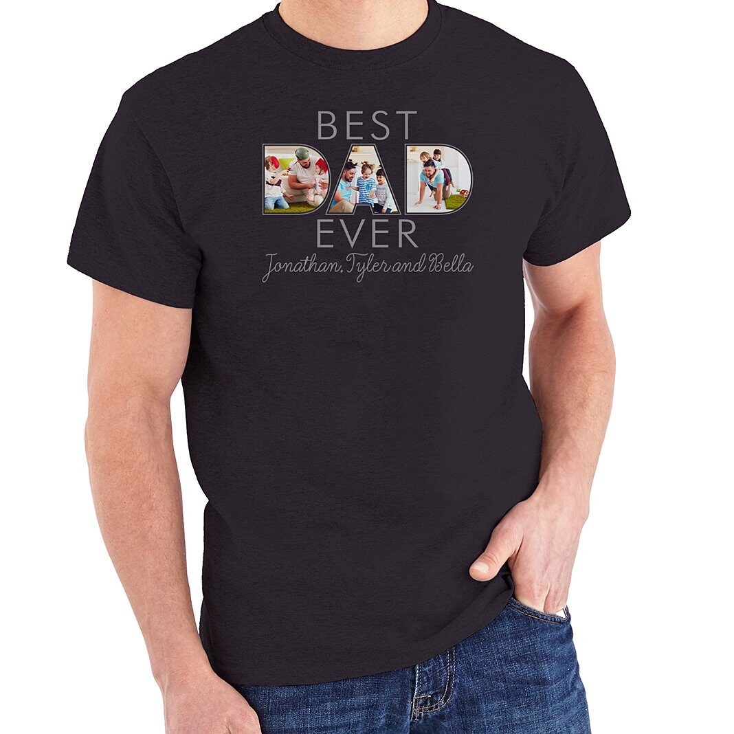 Camiseta con foto del mejor papá del mundo