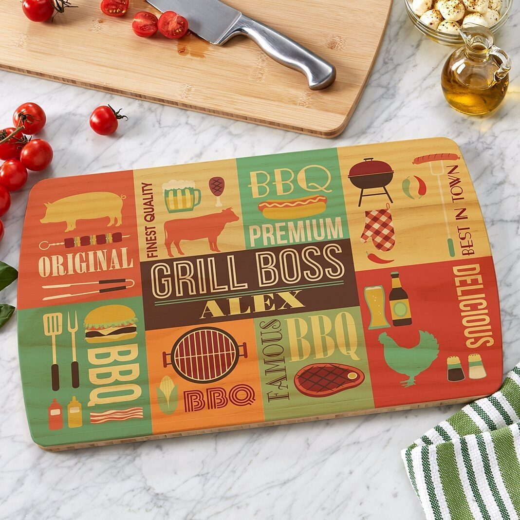 Tabla de cortar de madera Grill Boss