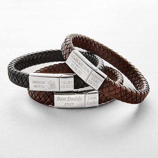 Pulsera de cuero para hombre