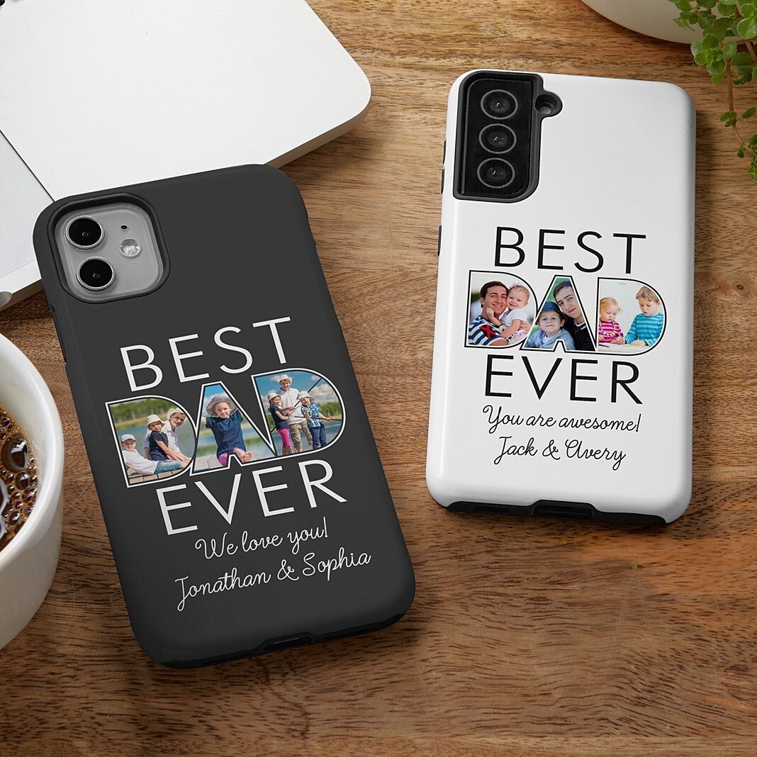 Funda para teléfono con foto "El mejor papá del mundo"