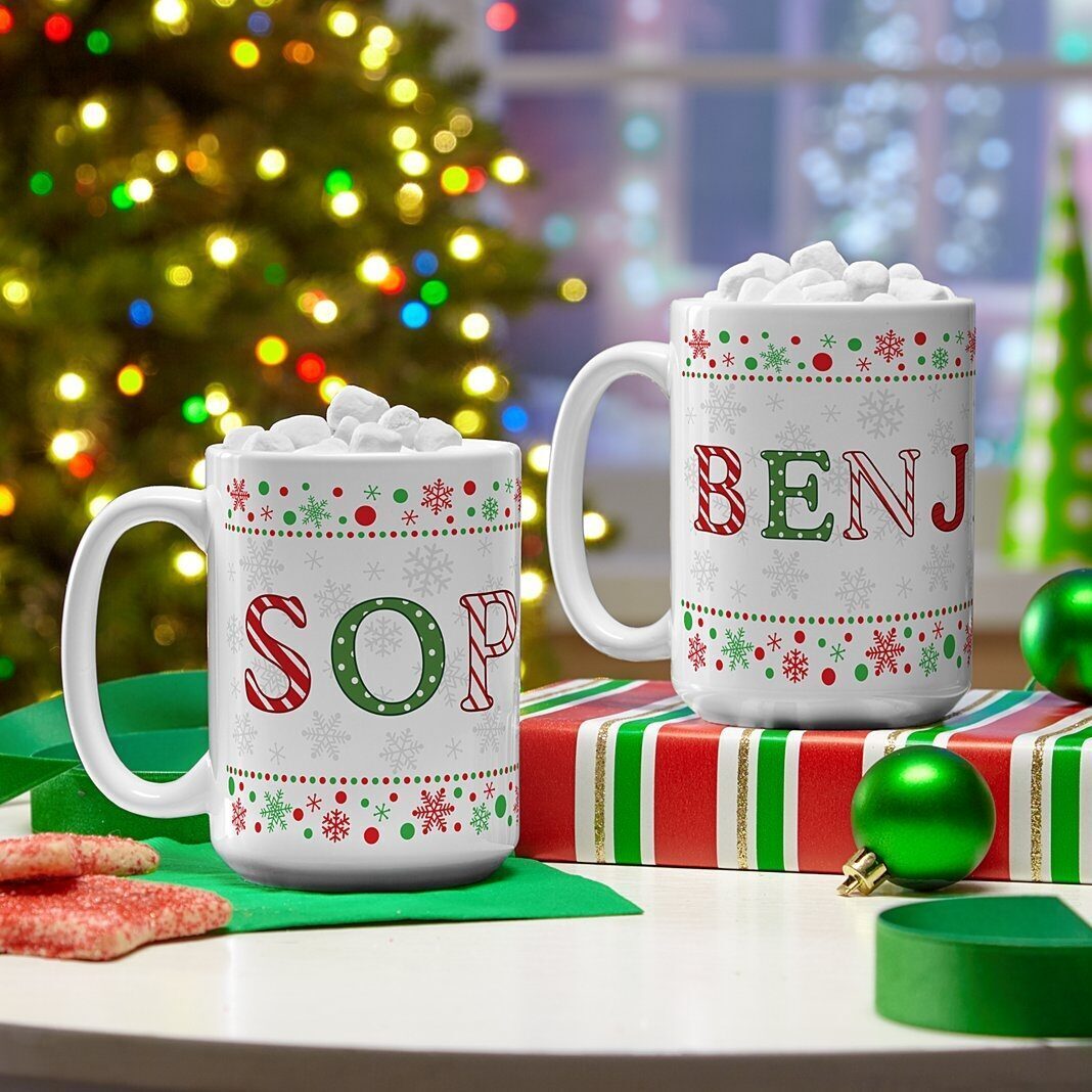 Taza con nombre festivo (11 oz)