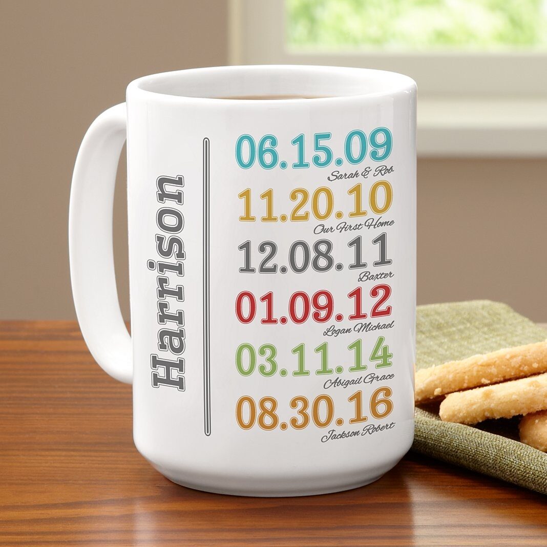 Taza divertida con historia familiar