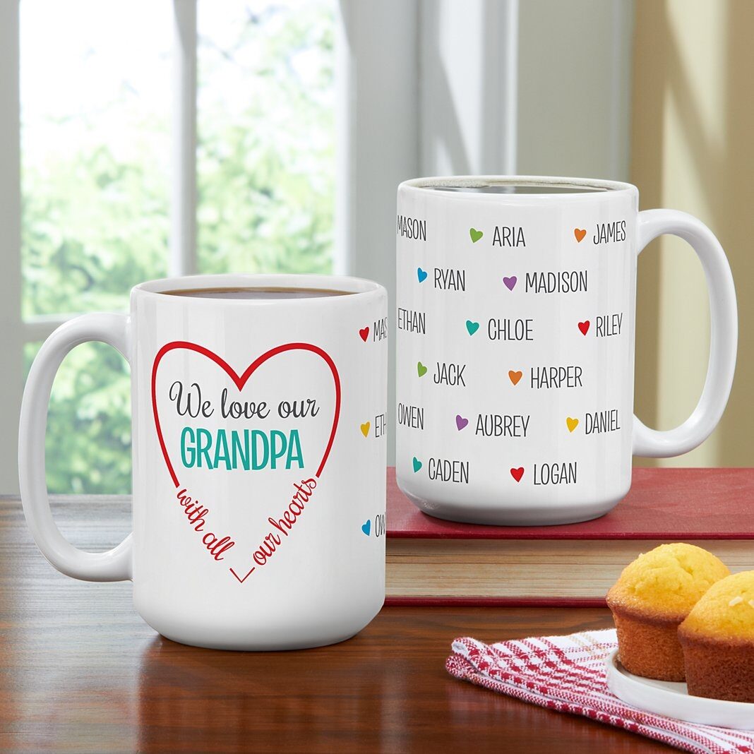 Taza de corazones amorosos (11 oz)