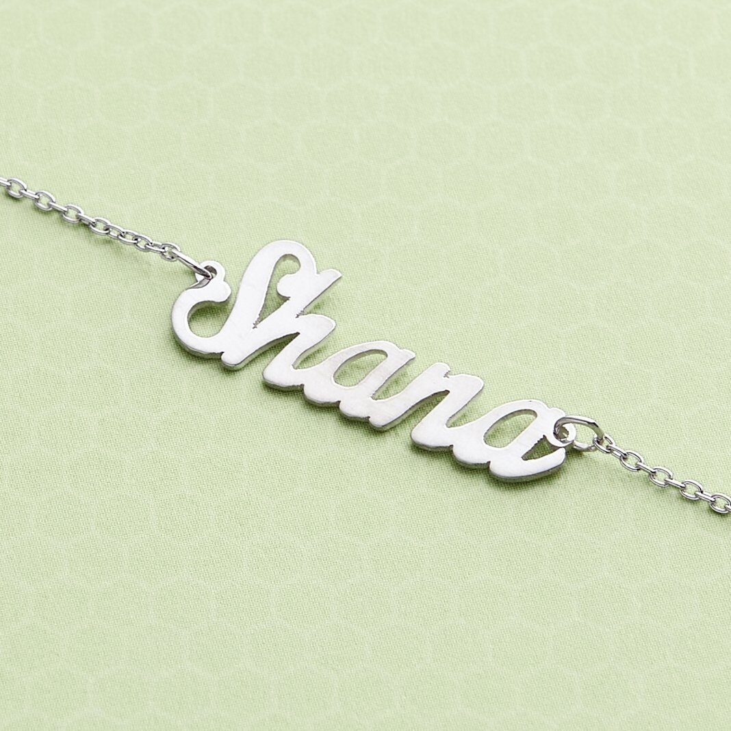 ¡Hazlo tuyo! Tobillera con nombre personalizado