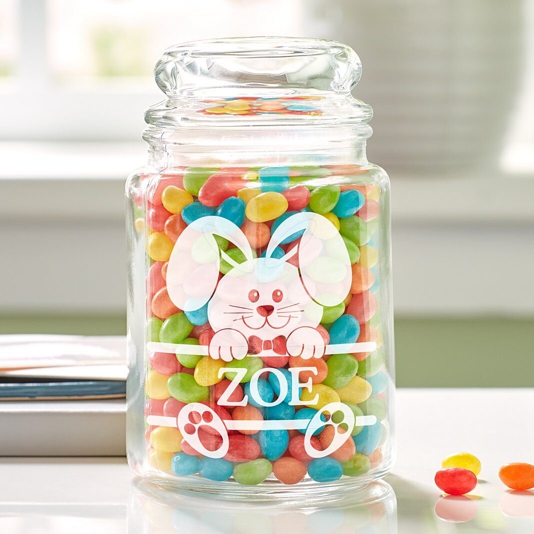 Tarro de cristal para golosinas de Pascua