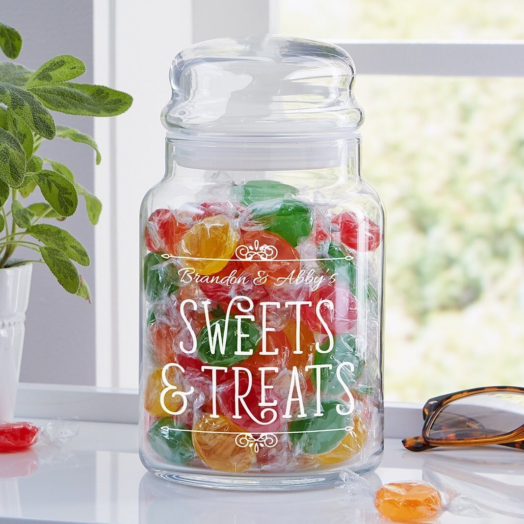Tarro de cristal para dulces y golosinas