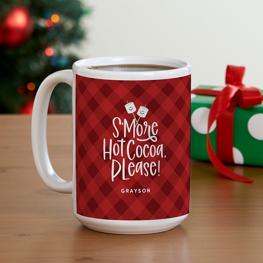 Taza de chocolate caliente S'more, por favor