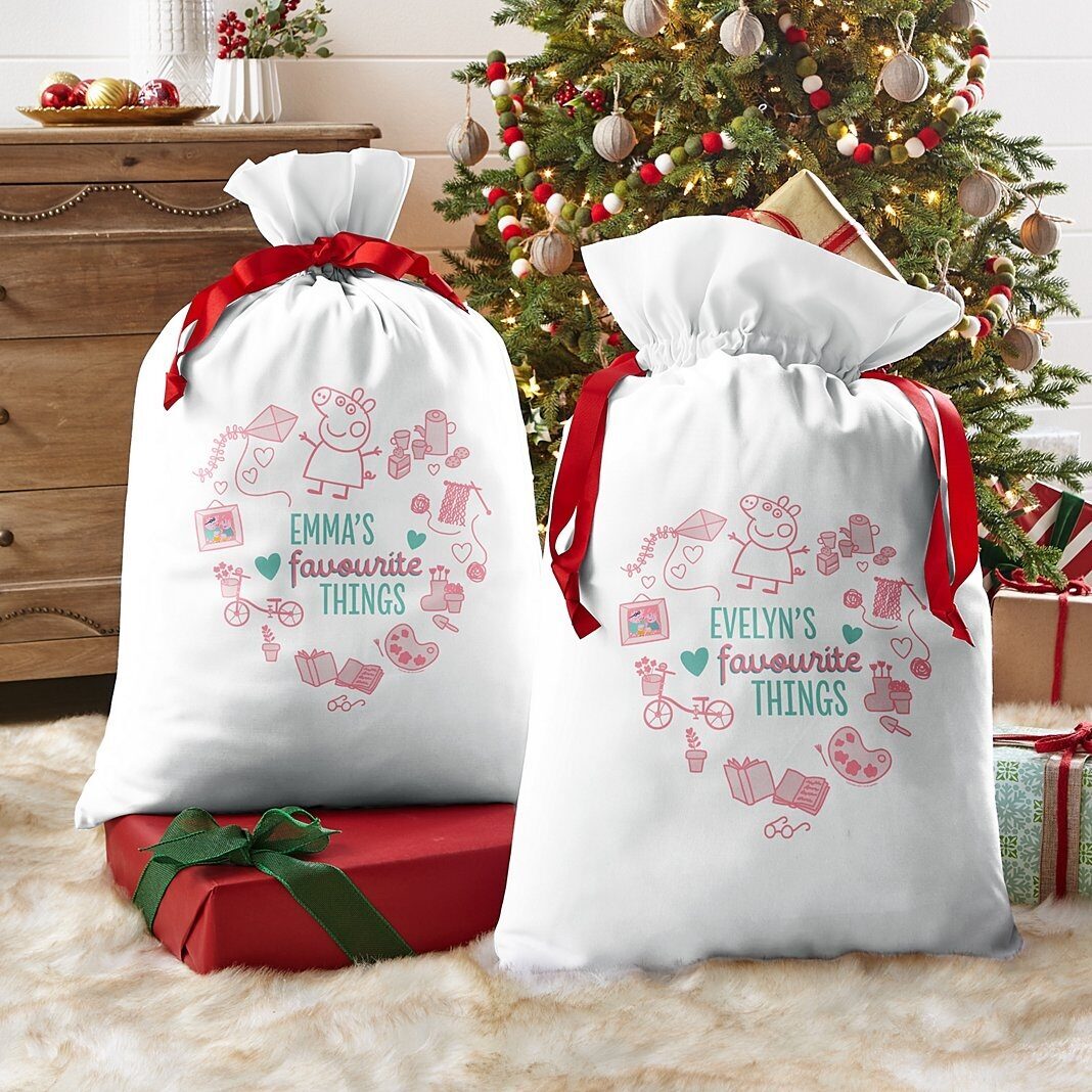 Bolsa de regalo extragrande con los objetos favoritos de Peppa Pig
