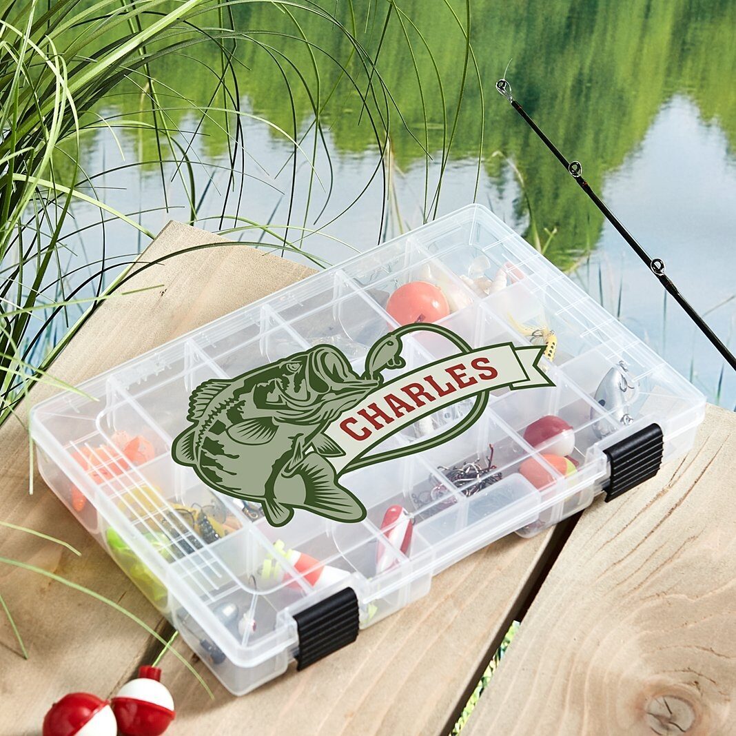 Caja de aparejos de pesca multiusos con cebo y anzuelo