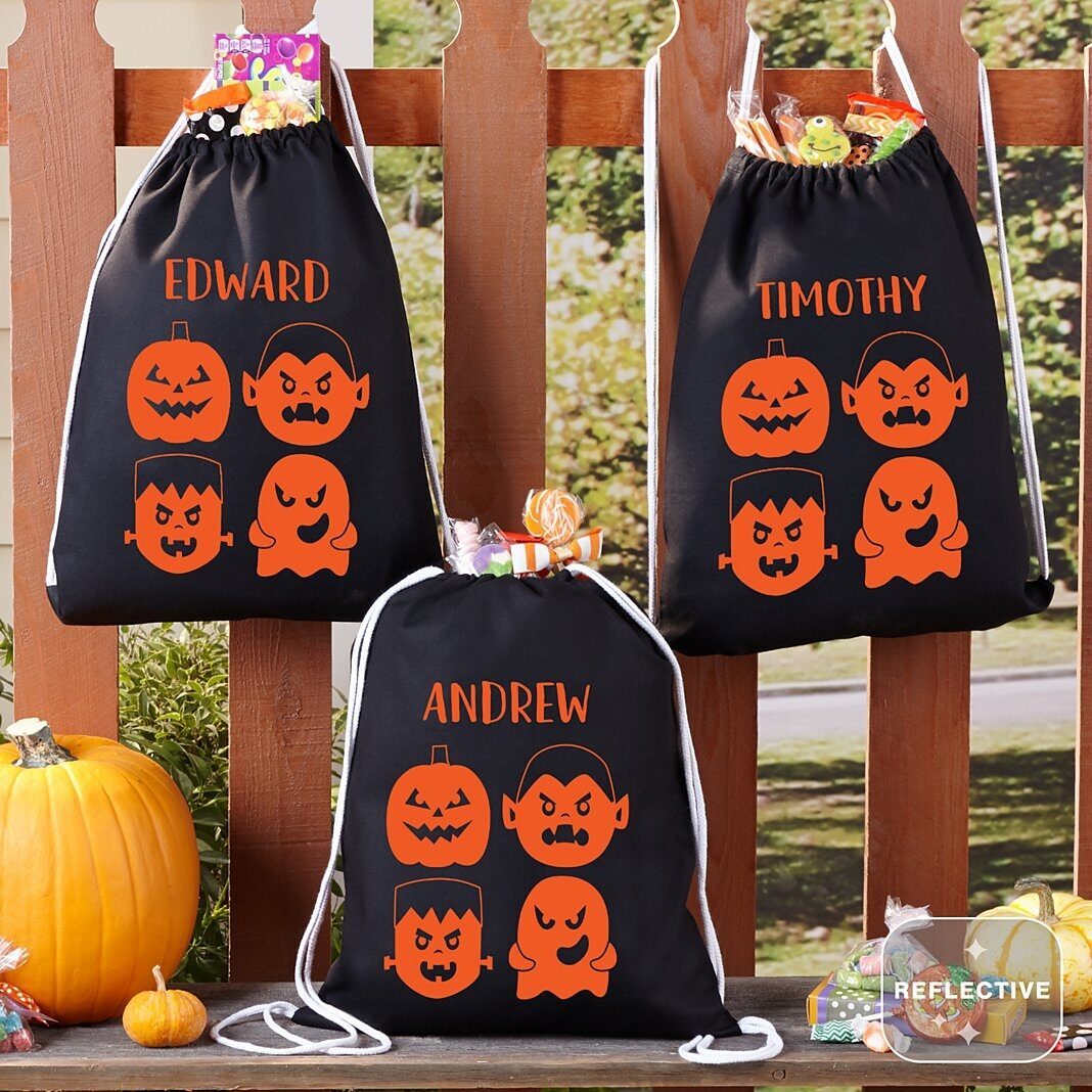Bolsa reflectante con cordón Scary Treats