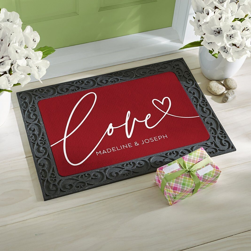 Felpudo Love (sin soporte (tamaño (17x27)))
