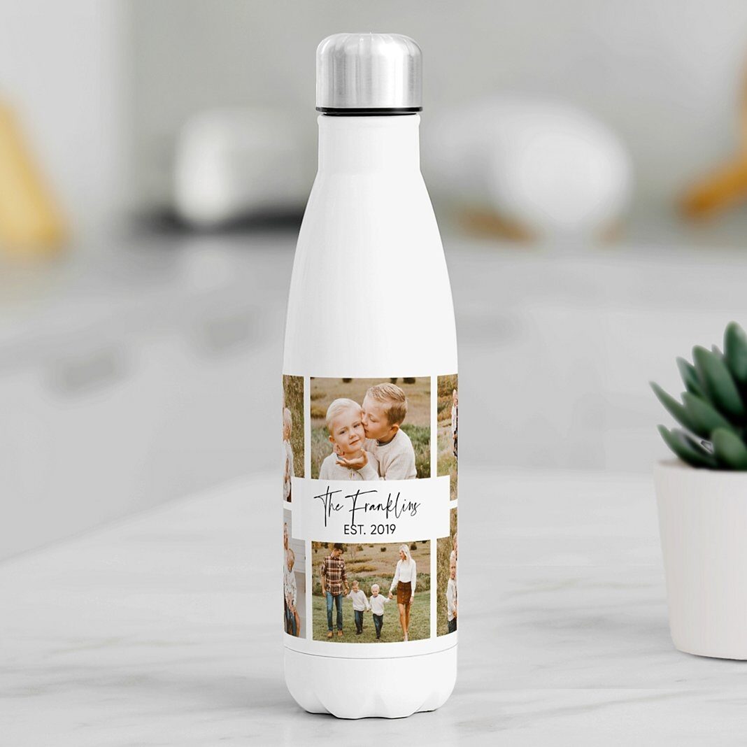 Botella de agua de acero inoxidable Best Times Photo de 500 ml.