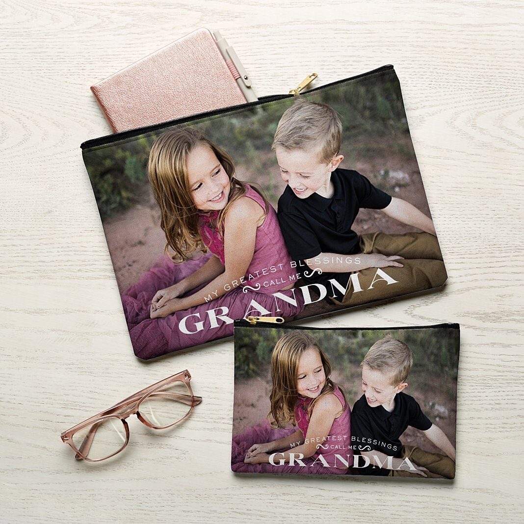 Bolsa con cremallera con foto "Greatest Blessings"