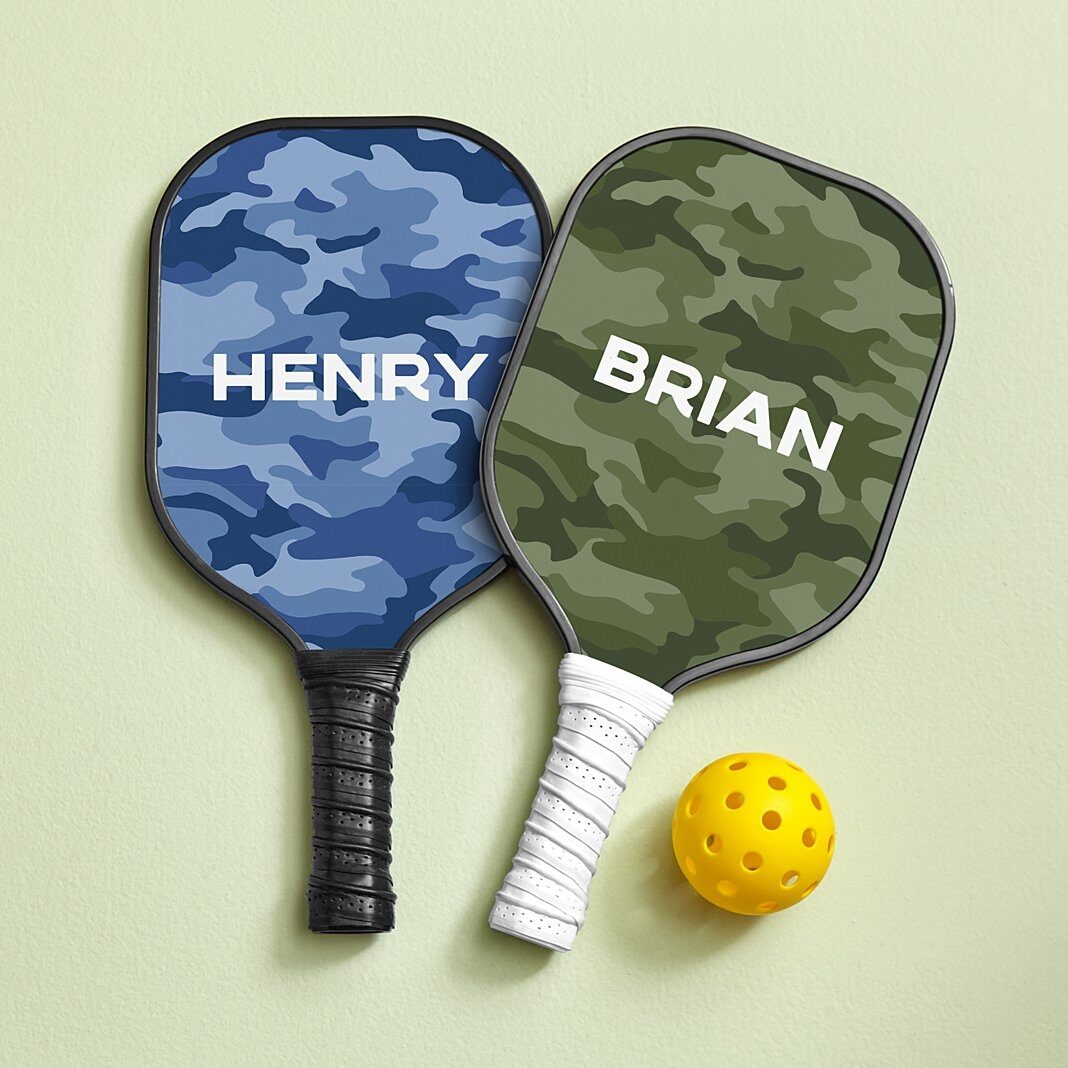 Pala de pickleball de camuflaje