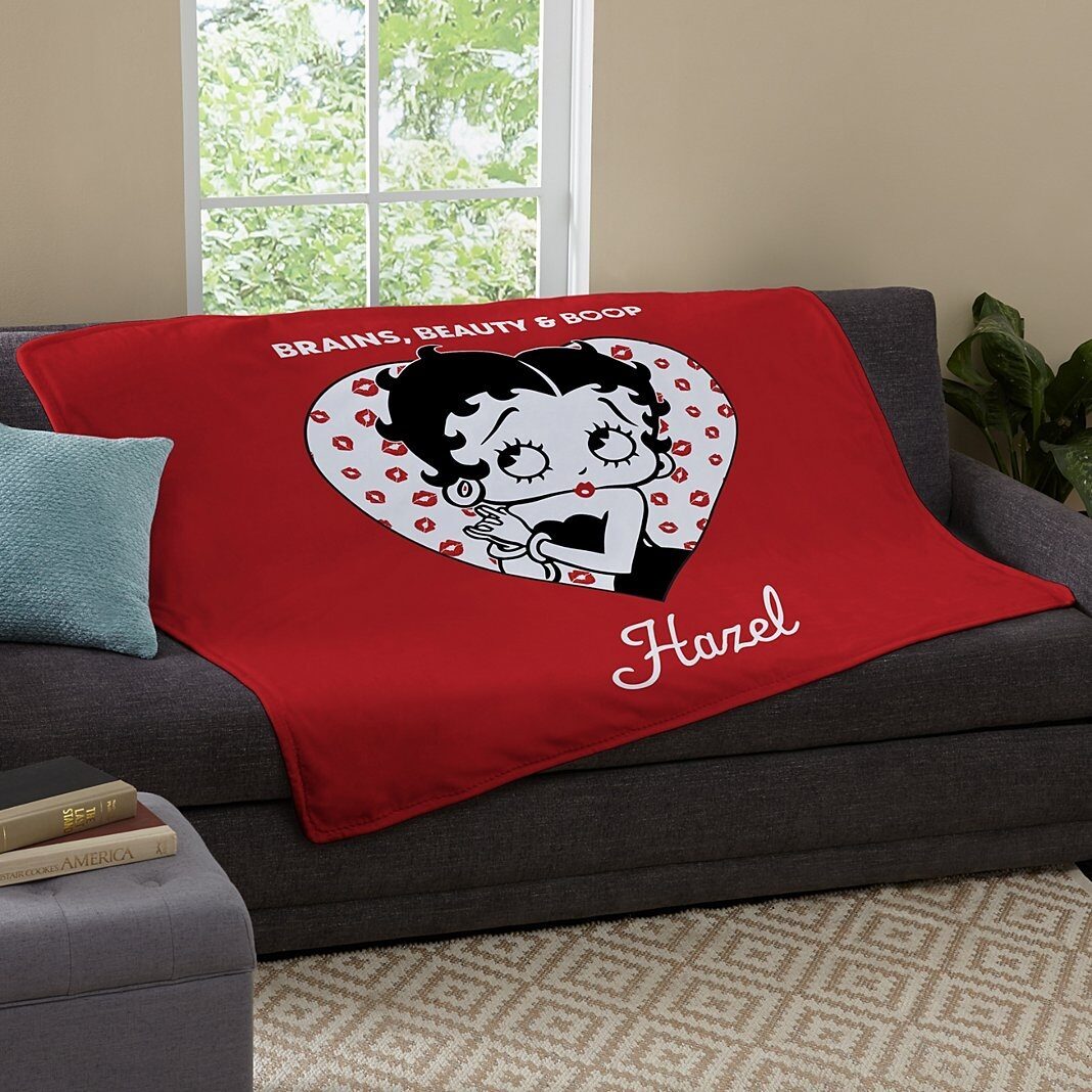 Manta de peluche de Betty Boop: Cerebro, Belleza y Boop