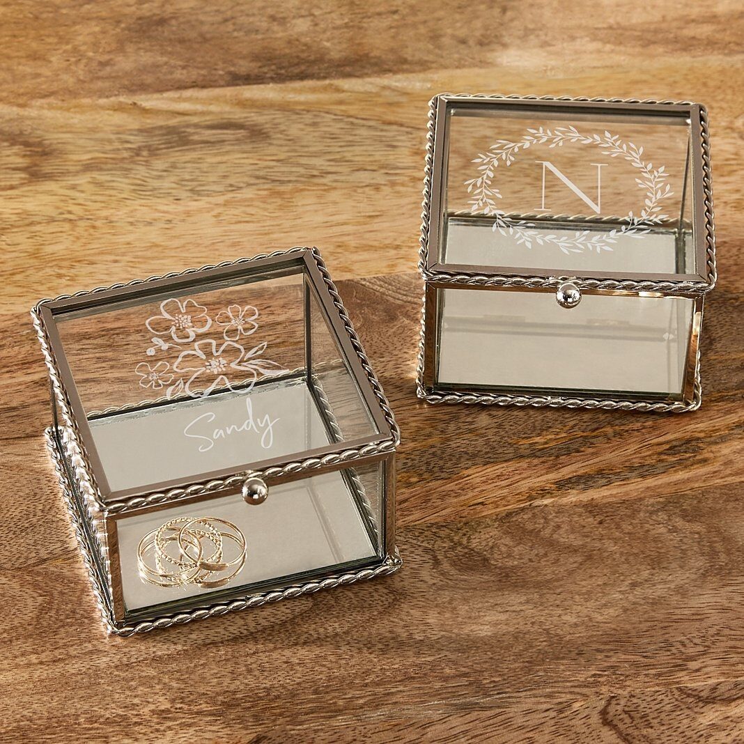 Caja de recuerdo de cristal Just for Her
