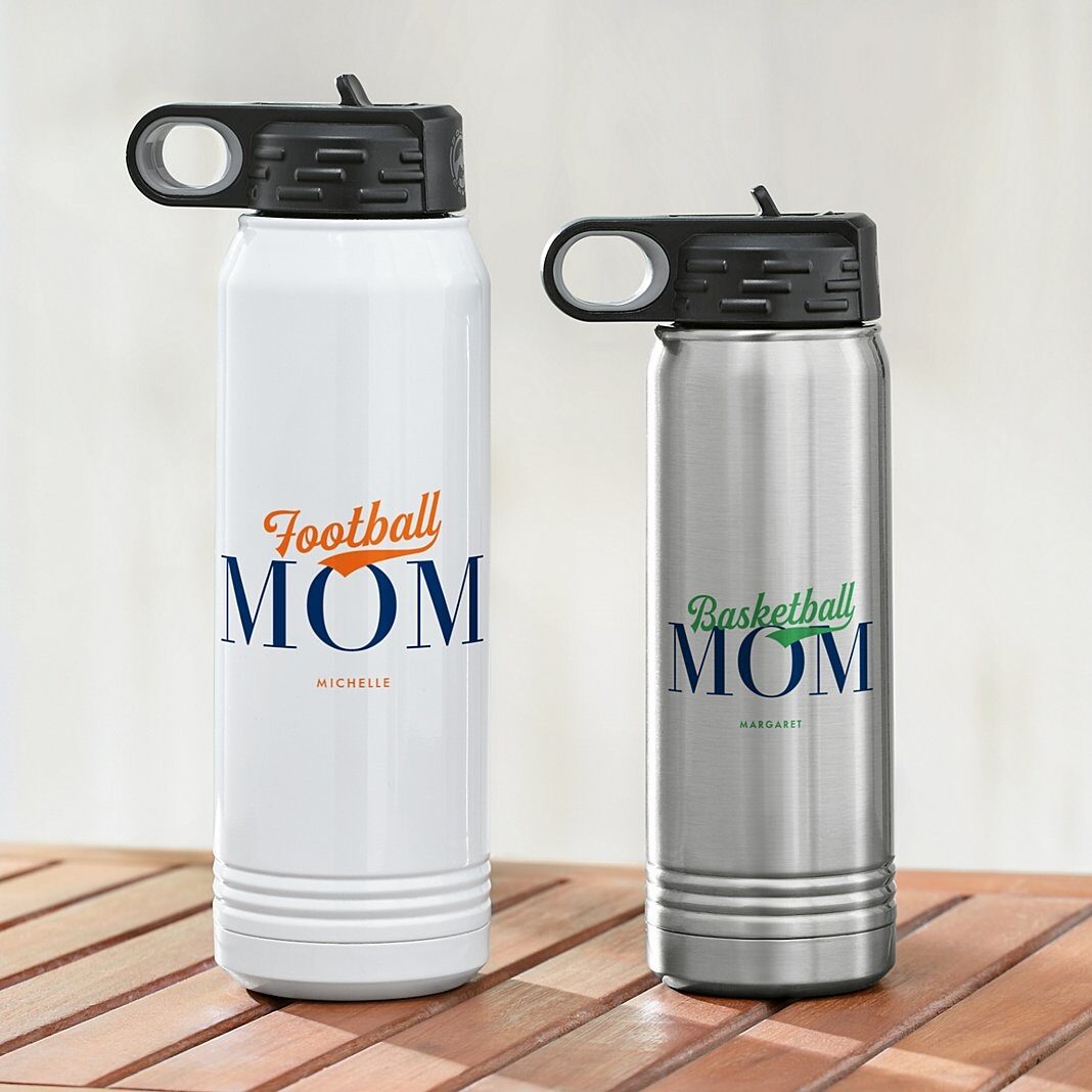 Botella de agua para mamá deportista