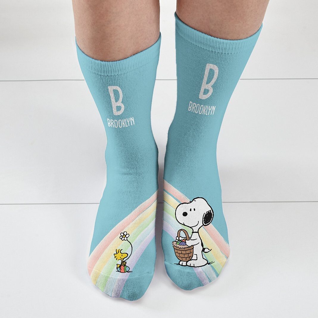 Calcetines arcoíris de Snoopy™ y Woodstock de PEANUTS®