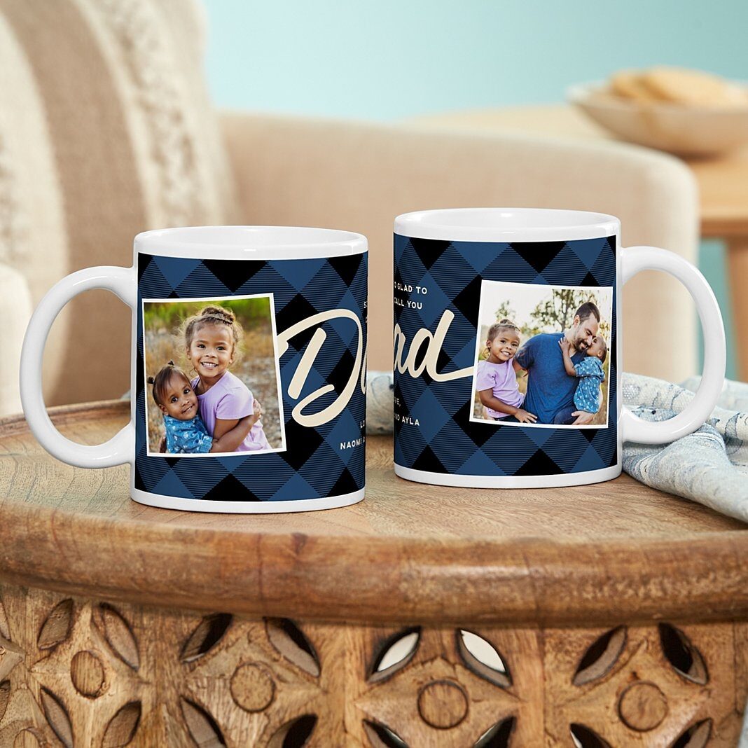Taza "Estoy tan contento de llamarte papá" (11 oz)