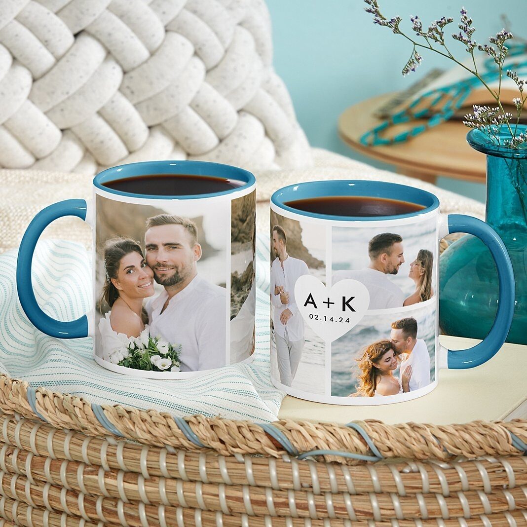 Taza con foto "Tú y yo juntos para siempre"