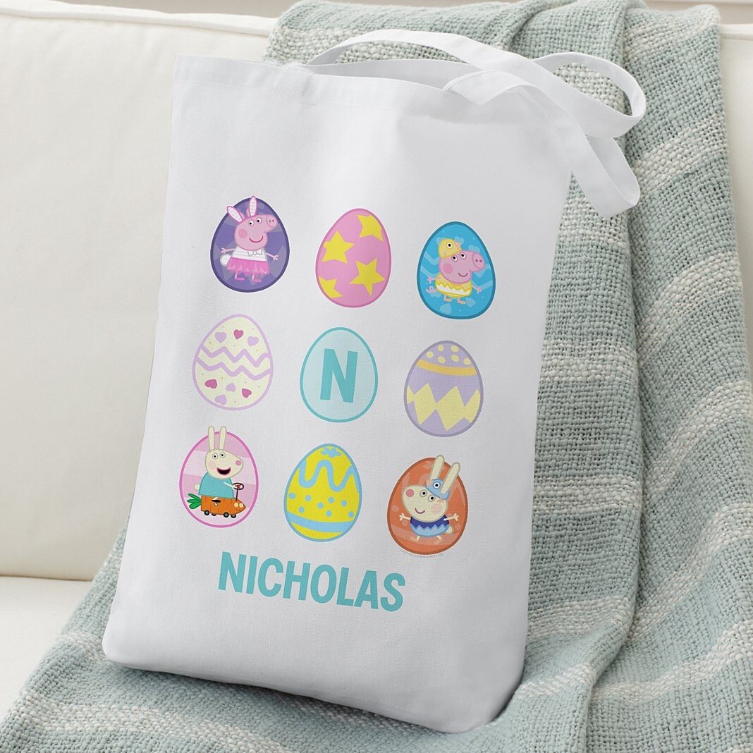 Bolsa de mano con huevos de Pascua de Peppa Pig