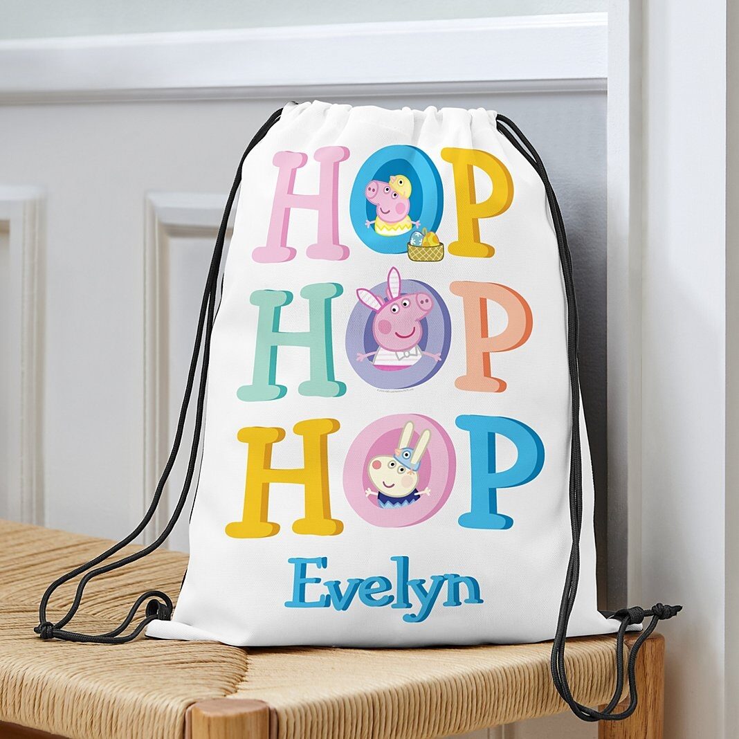 Bolsa con cordón de Peppa Pig Hop Hop Hop