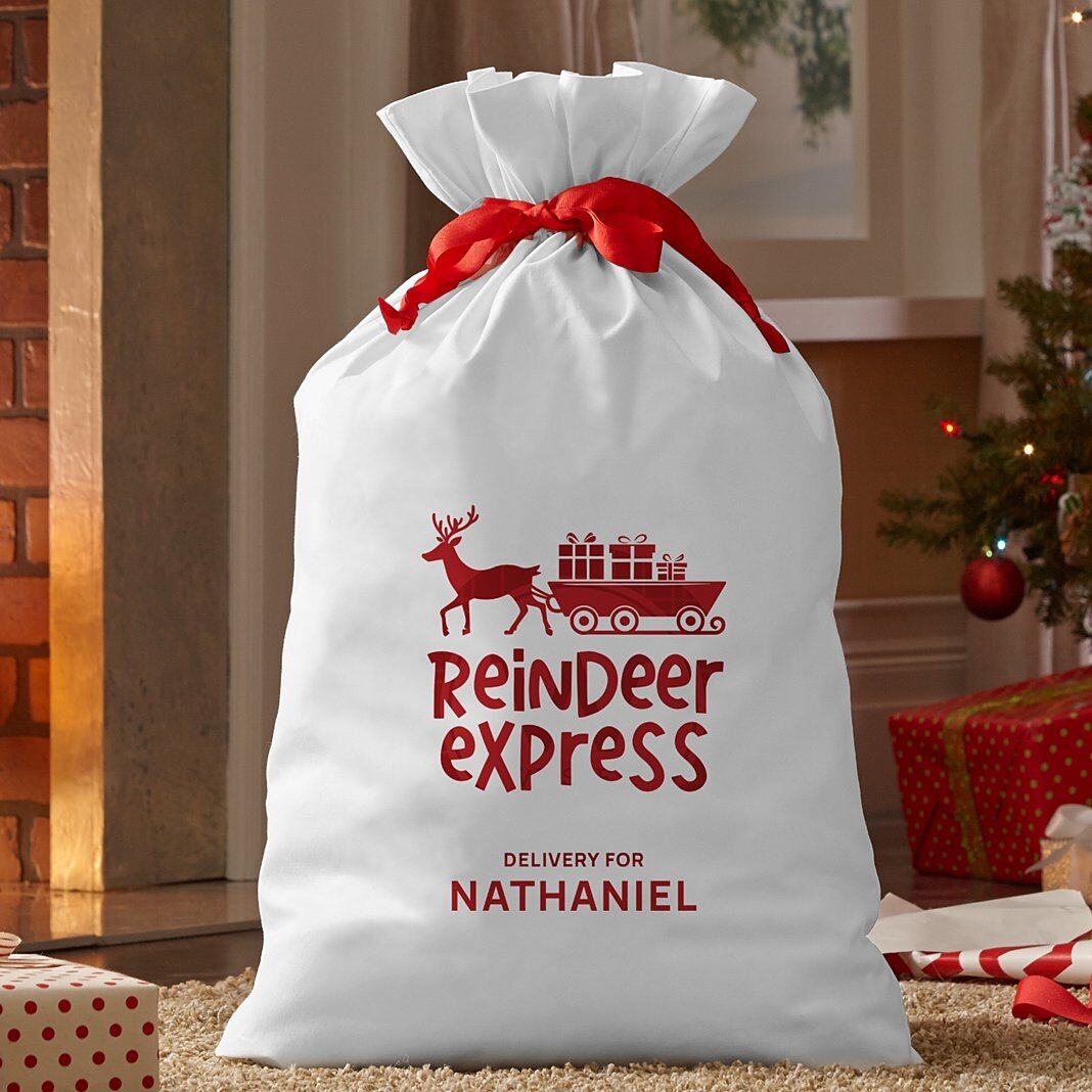 Nueva bolsa de regalo de gran tamaño de Reindeer Express