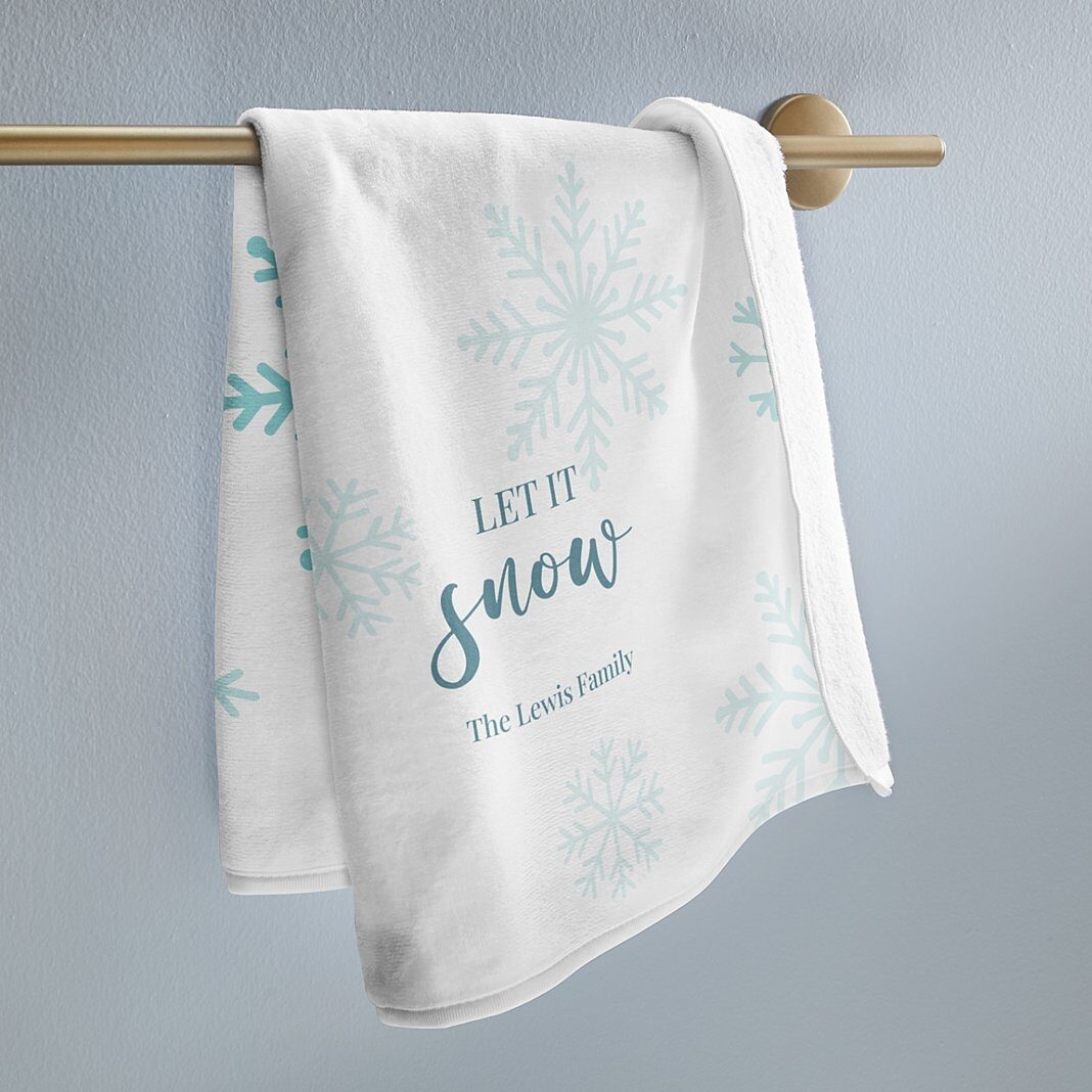 Nuevo paño de cocina Let It Snow