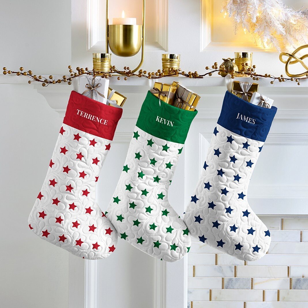 Nueva media acolchada con estrellas de colores