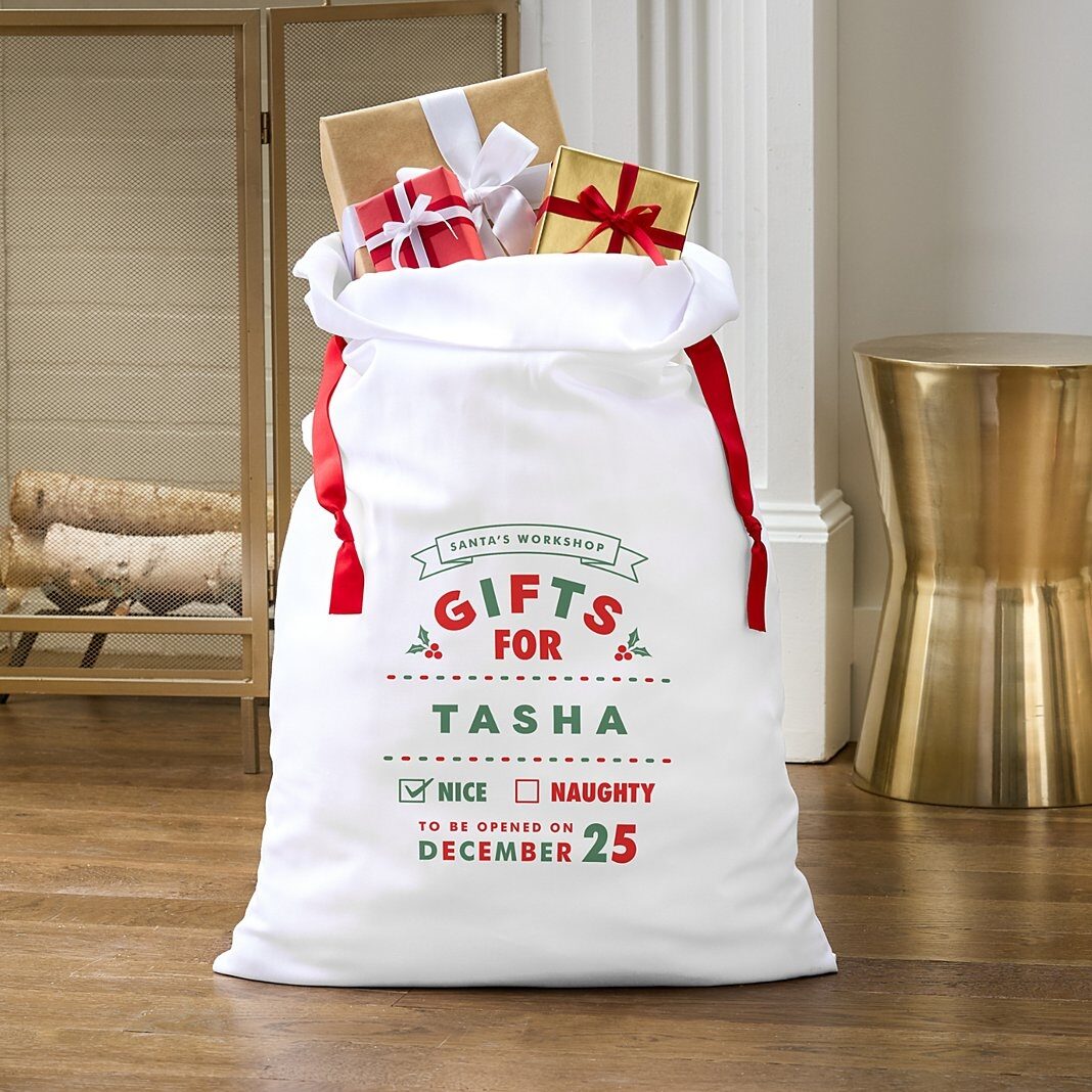 Nueva bolsa de regalo de gran tamaño de Santa's Workshop