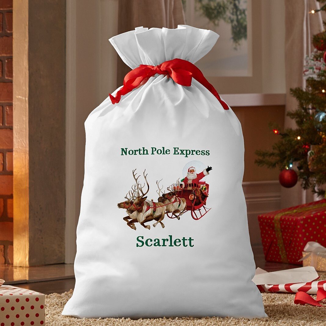 Nueva bolsa de regalo extragrande con forma de trineo de Papá Noel