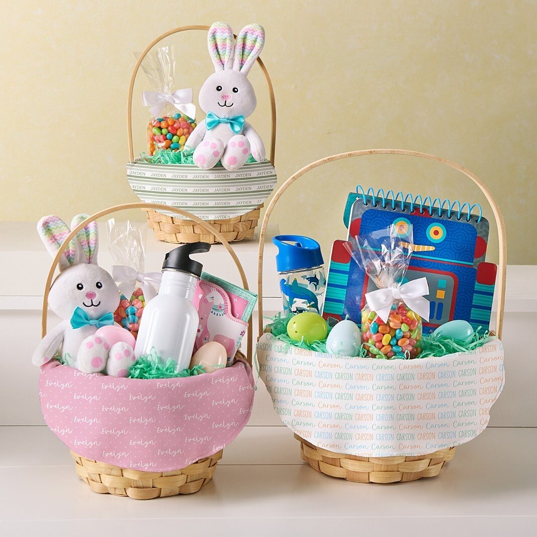 Cestas de Pascua con nombre