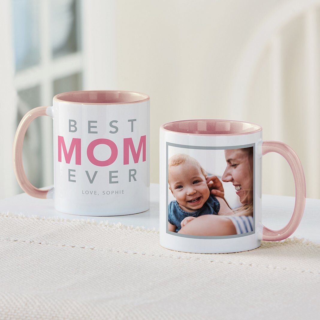 Taza con foto "La mejor mamá del mundo"