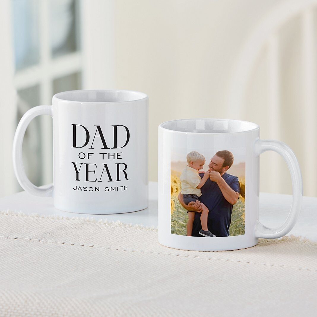 Taza con foto de Papá del año