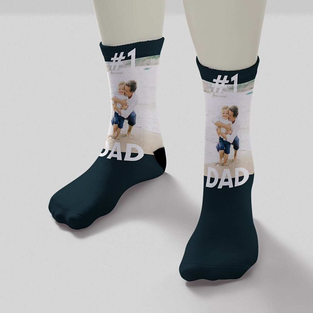 Calcetines con foto de papá n.° 1