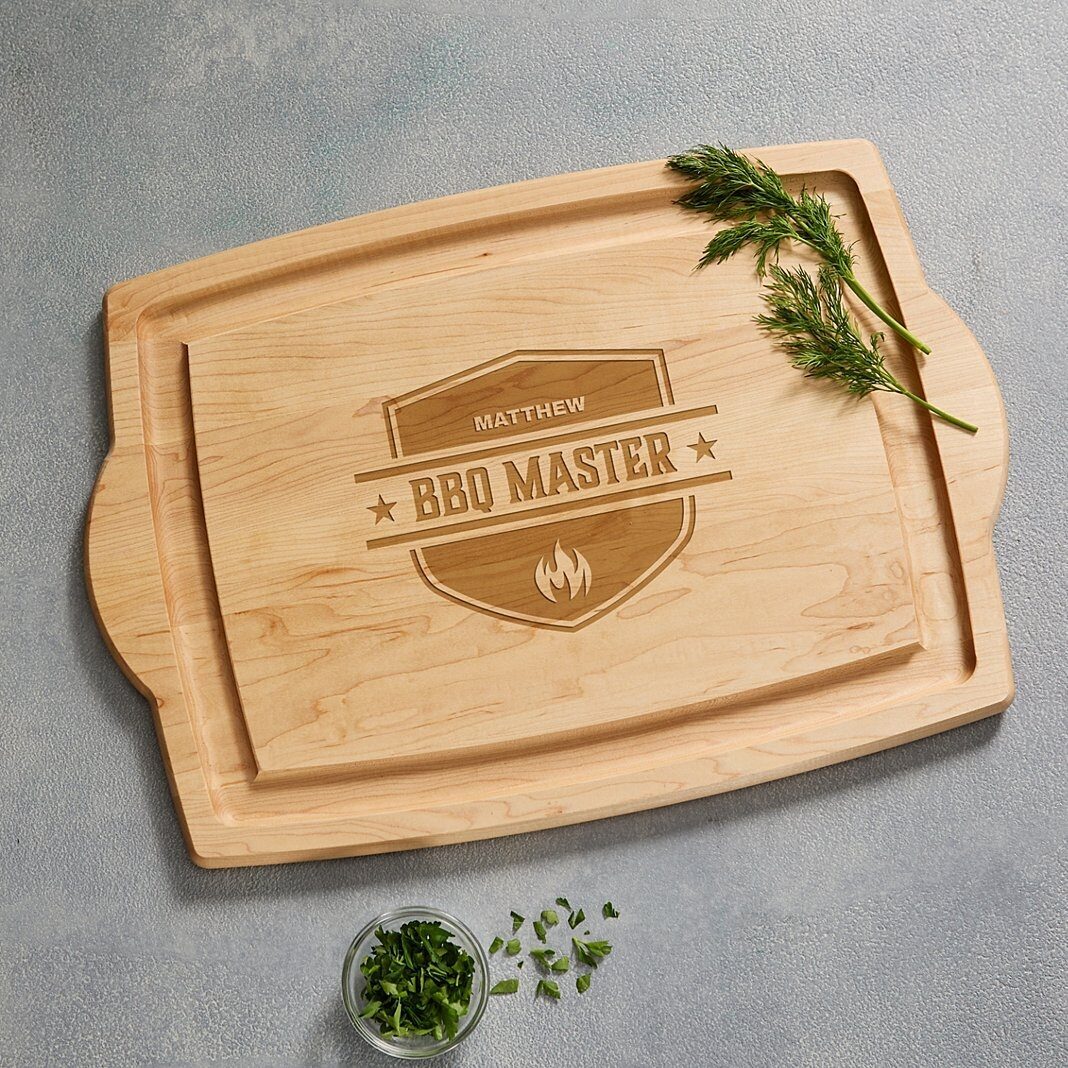 Tabla de cortar de madera de arce BBQ Master