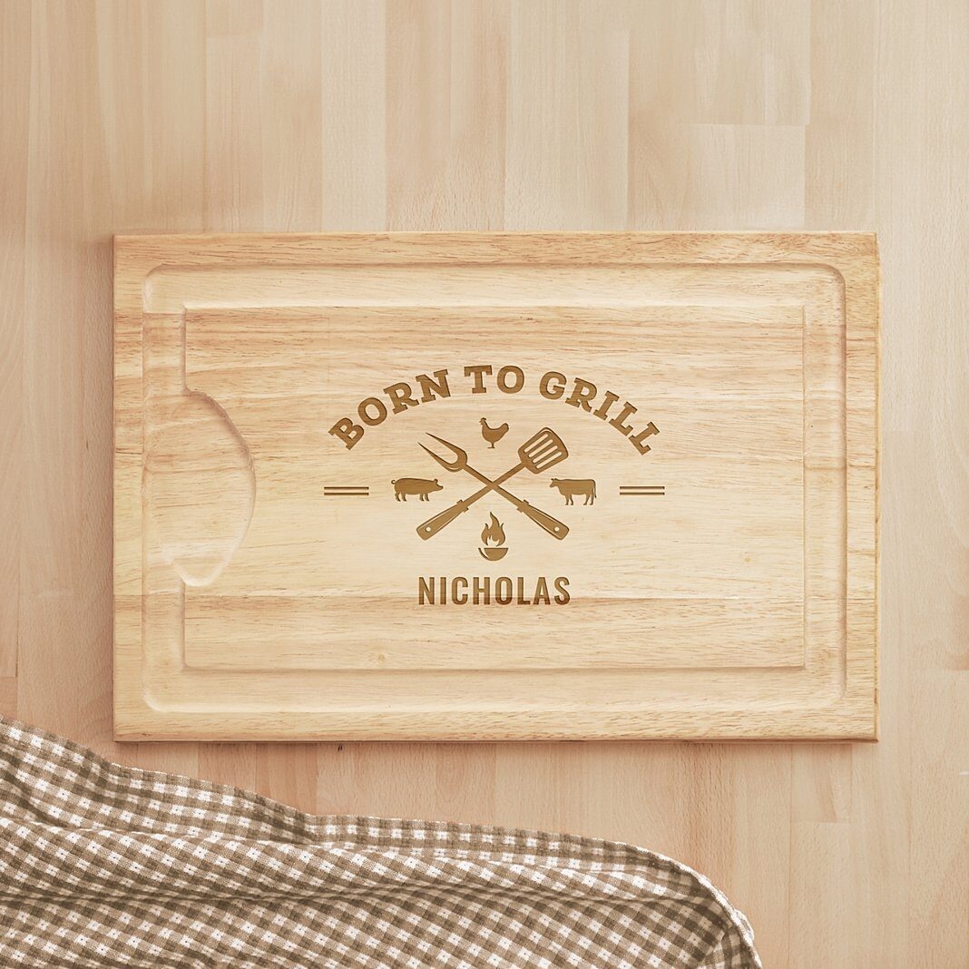 Tabla de cortar de madera de arce Born To Grill