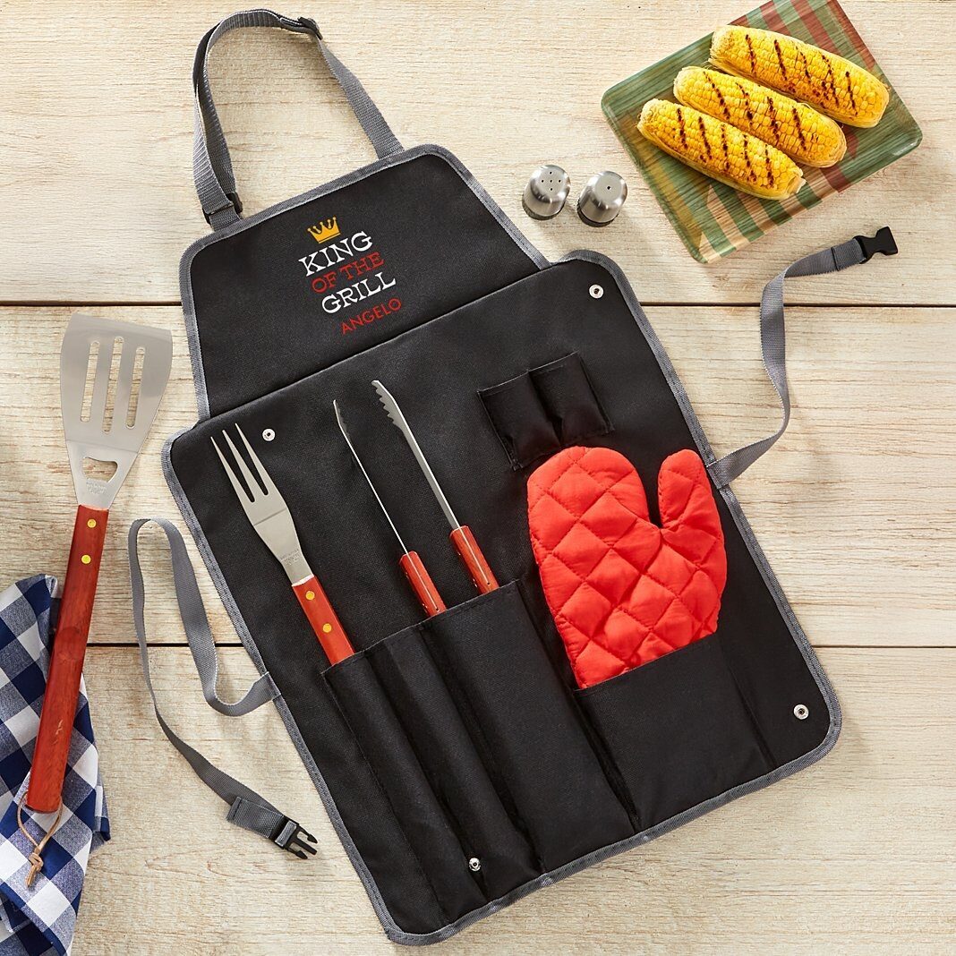 Juego de delantales para barbacoa Grill Royalty de 7 piezas