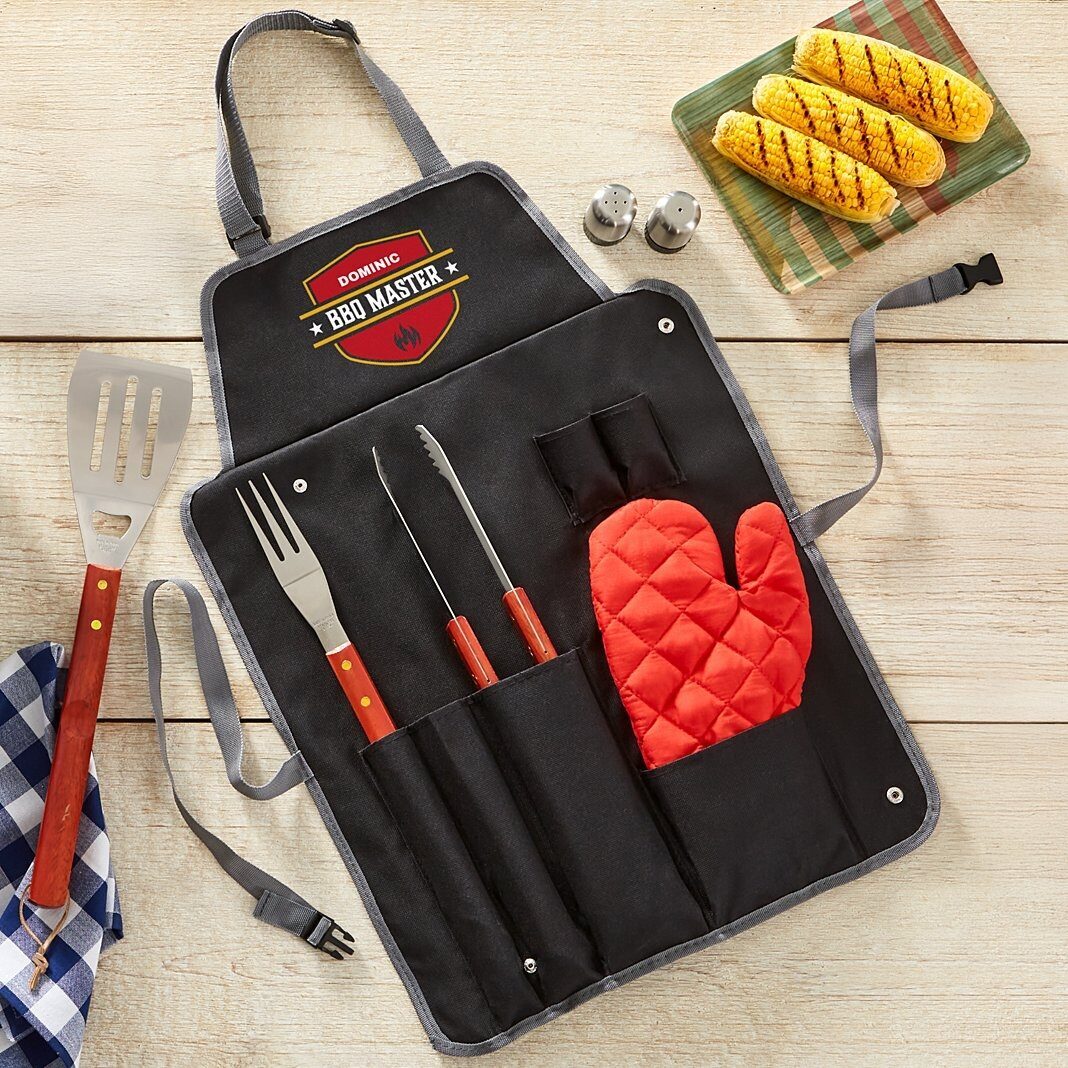 Juego de delantales para barbacoa BBQ Master de 7 piezas