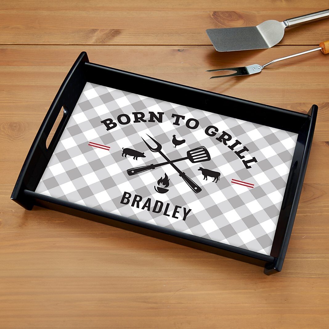 Bandeja de madera Born To Grill