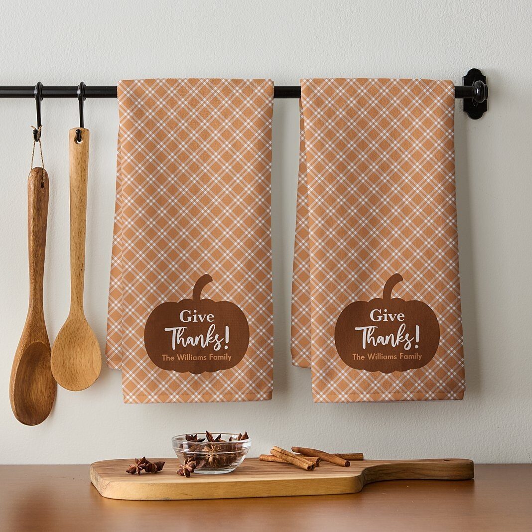 ¡Da gracias! Toalla de cocina