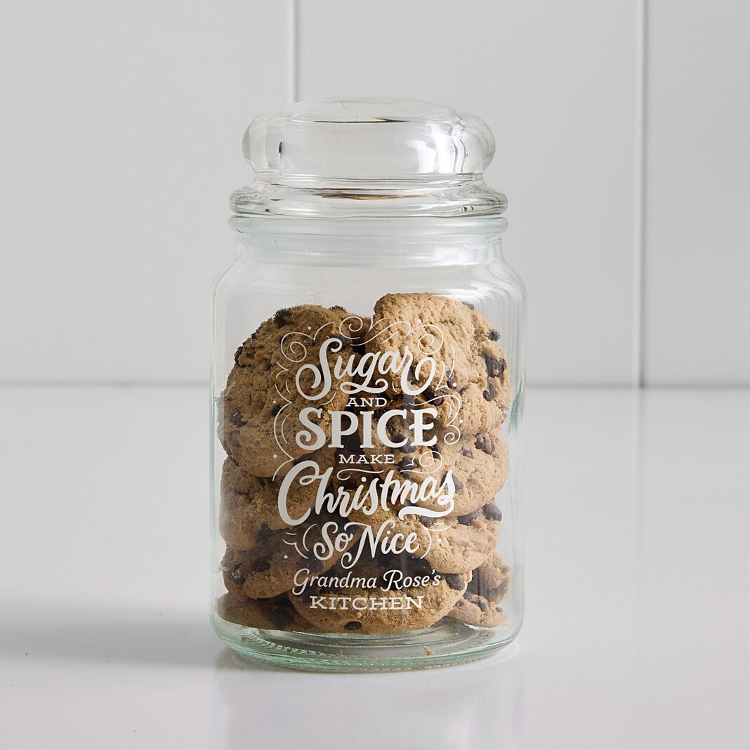 Tarro de cristal para dulces de azúcar y especias