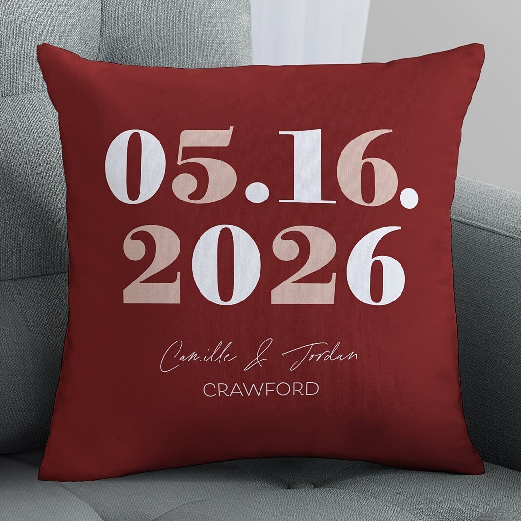 Cojín decorativo para fecha especial