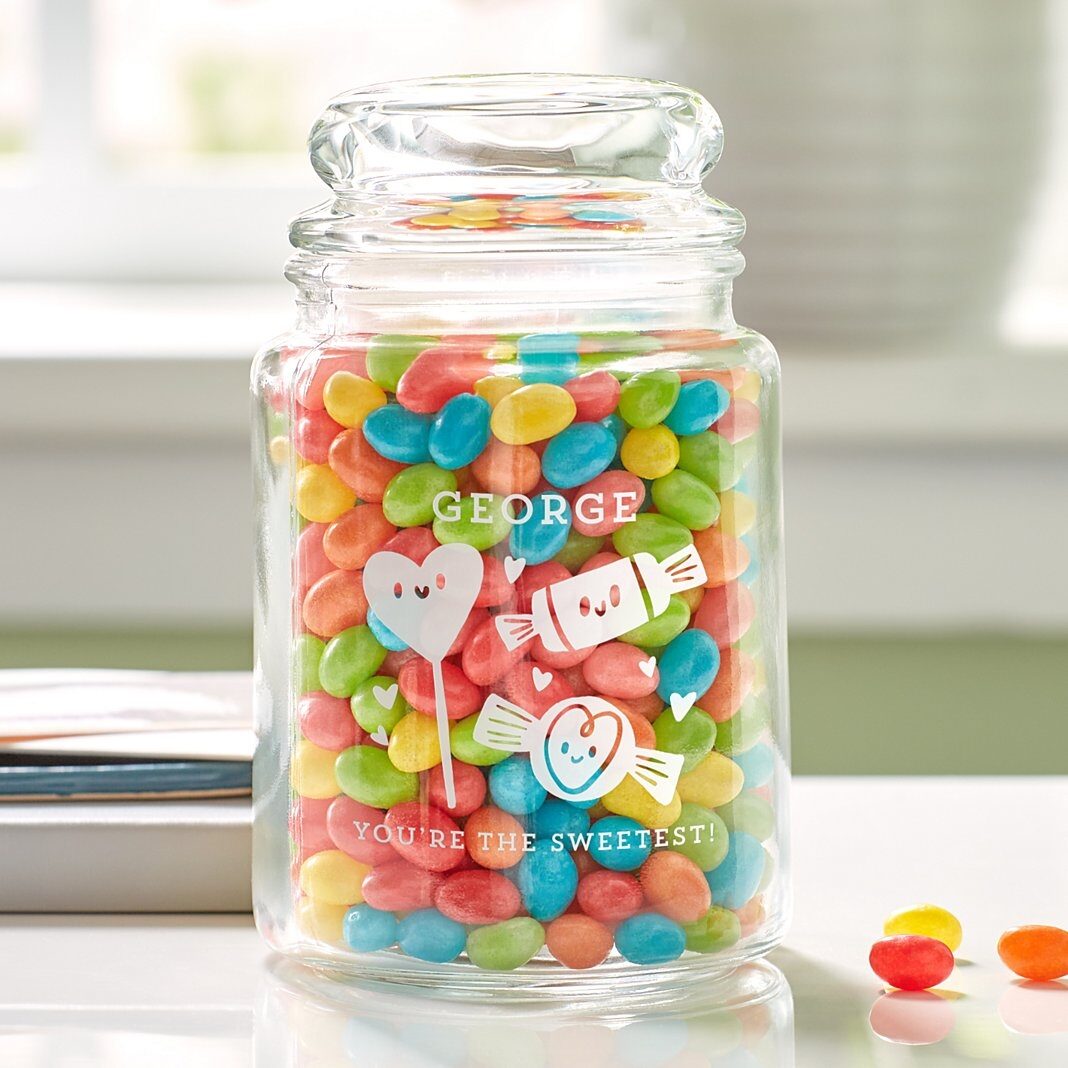 Lindo tarro de cristal para dulces
