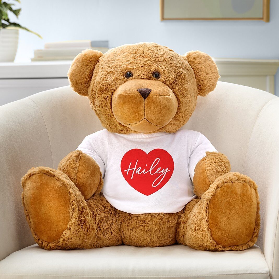 Oso de peluche gigante de la colección Corazones Juguetones de Gram