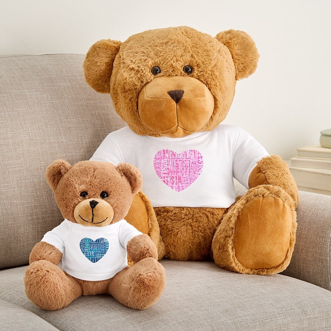 Camiseta con corazón y osito de peluche estilo Gram Signature
