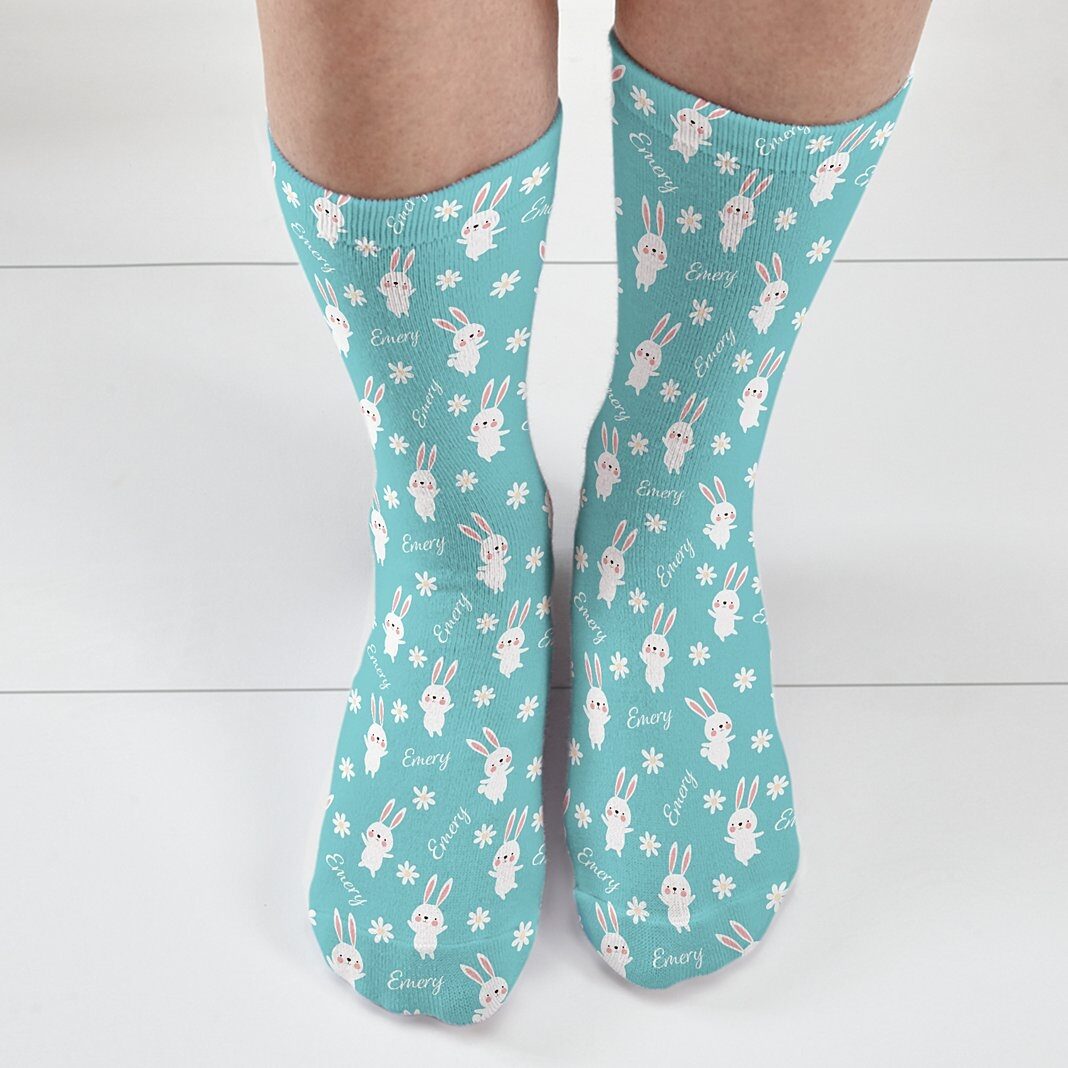 Calcetines de conejitos bailarines