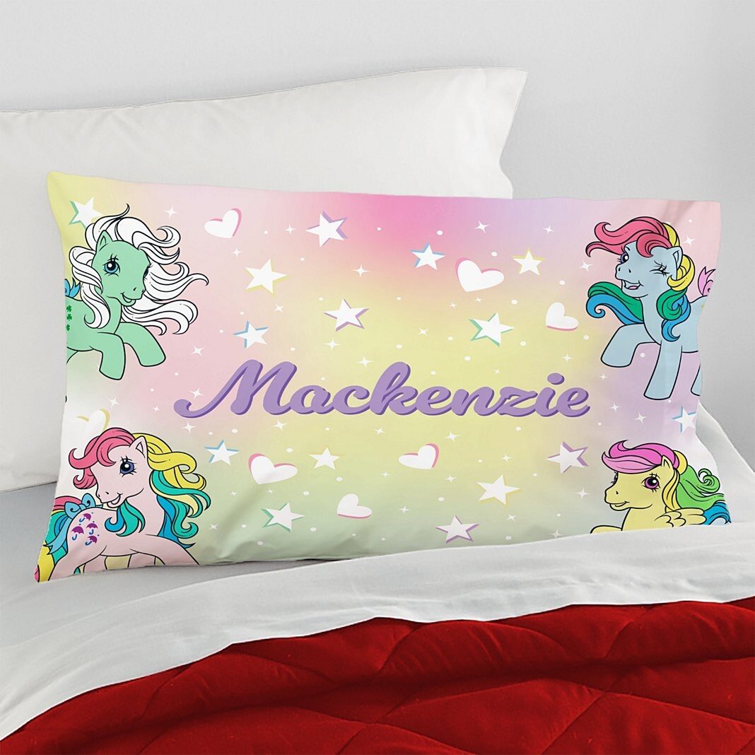 Funda de almohada My Little Pony con estrellas pastel retro